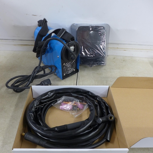 5319 - *VAT* A boxed sample ARC-120 welder with mask