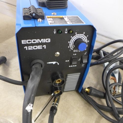 5321 - *VAT* A boxed sample ECOMIG-120E1 MIG/MMA/LIFT TIG Inverter 20amp - with , earth clamp and lead set,... 