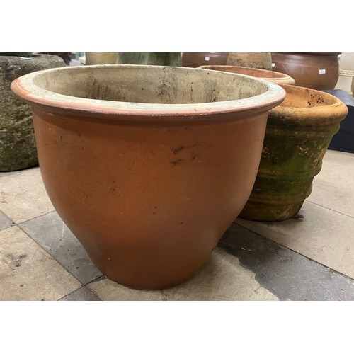 309 - Four terracotta garden planters