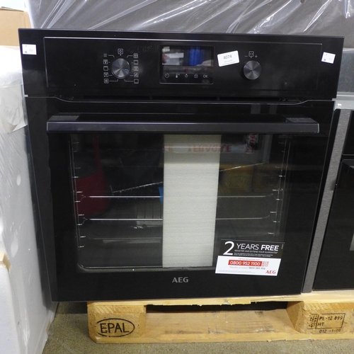 4074 - AEG single oven - (door requires attention) (481-101) *This lot is subject to VAT