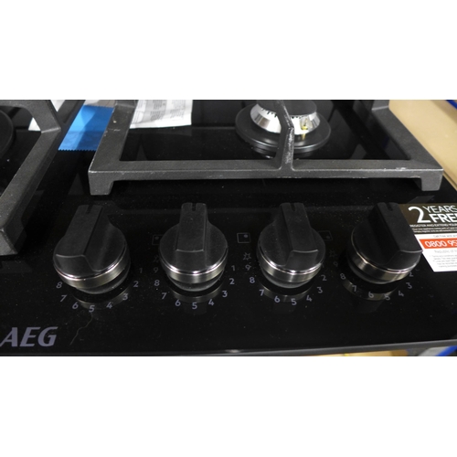 4089 - AEG 4 burner gas on glass hob (481-92)  * This lot is subject to VAT