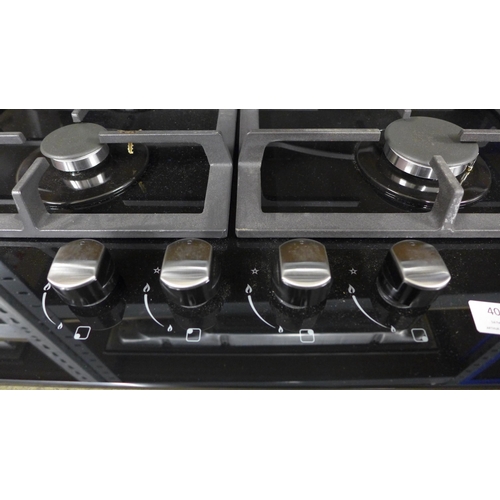 4090 - Viceroy 60cm 4 burner gas on glass hob (481-5)  * This lot is subject to VAT