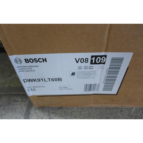 4096 - Bosch wall mounted cooker hood with home connect - model DWK91LT60B (481-1)  * This lot is subject t... 