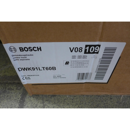 4096 - Bosch wall mounted cooker hood with home connect - model DWK91LT60B (481-1)  * This lot is subject t... 