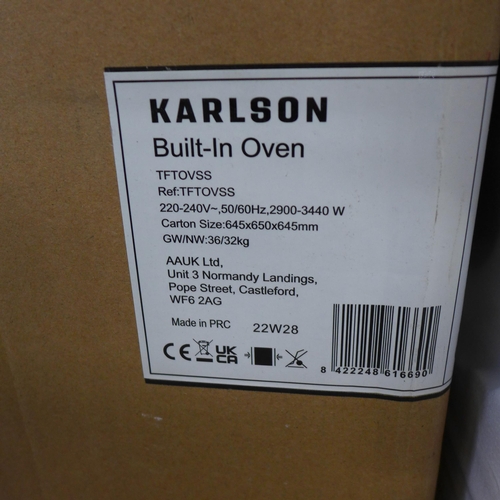 4103 - Karlson single multifunction oven - (stainless steel )(481-38)  * This lot is subject to VAT