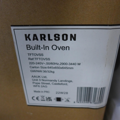 4103 - Karlson single multifunction oven - (stainless steel )(481-38)  * This lot is subject to VAT