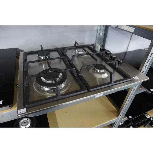 4113 - Gas 4 zone Hob - (missing burner) - (481-104) *This lot is subject to VAT