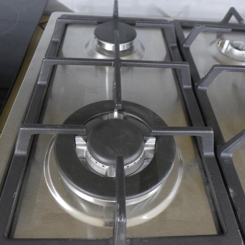 4113 - Gas 4 zone Hob - (missing burner) - (481-104) *This lot is subject to VAT