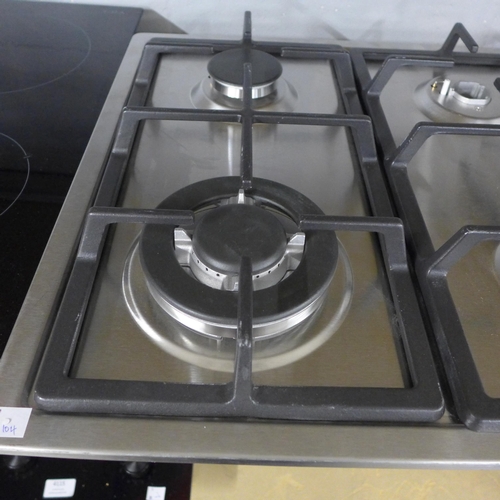 4113 - Gas 4 zone Hob - (missing burner) - (481-104) *This lot is subject to VAT