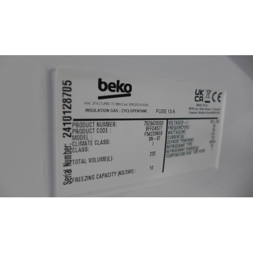 4125 - Beko tower freezer (481-93)  * This lot is subject to VAT