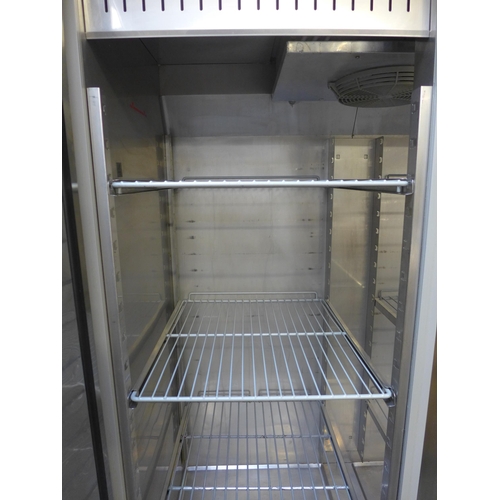 4131 - Stainless steel double catering fridge  *This lot is subject to VAT