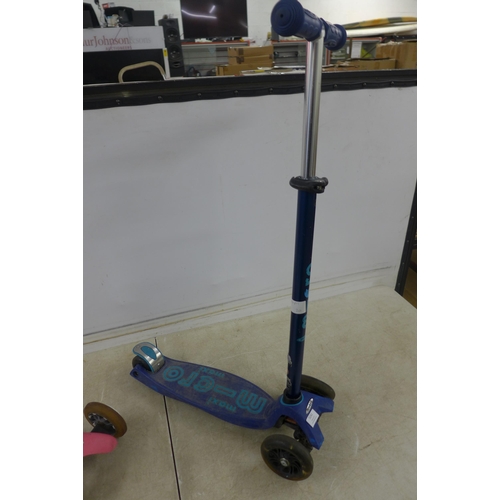 5241 - Two 3 wheel Mini Micro push scooters