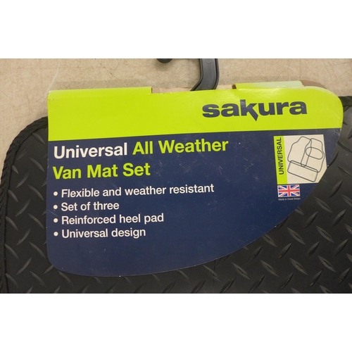 5249 - Six sets of Sakura van rubber floor mats