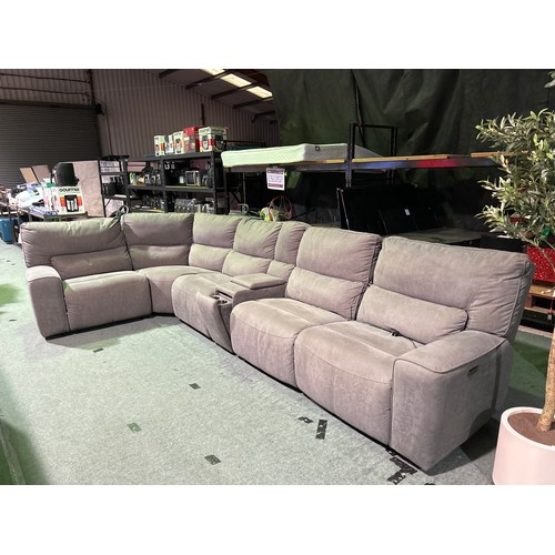 6217 - Gilman Creek reclining fabric sectional corner sofa (damaged) Original RRP £1999.99 + VAT (349-18) *... 