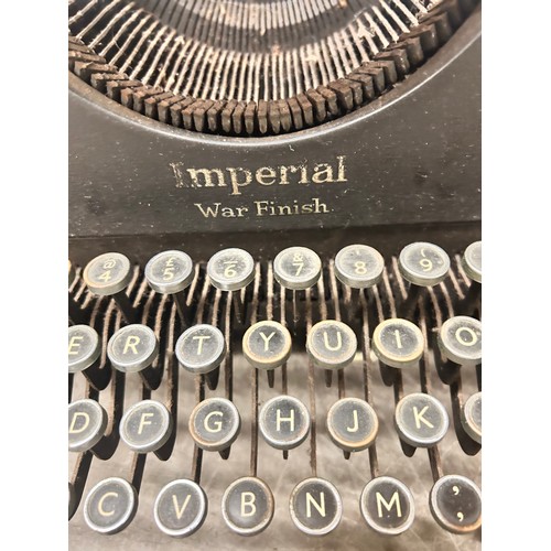 368 - A Vintage Imperial War Finish typewriter