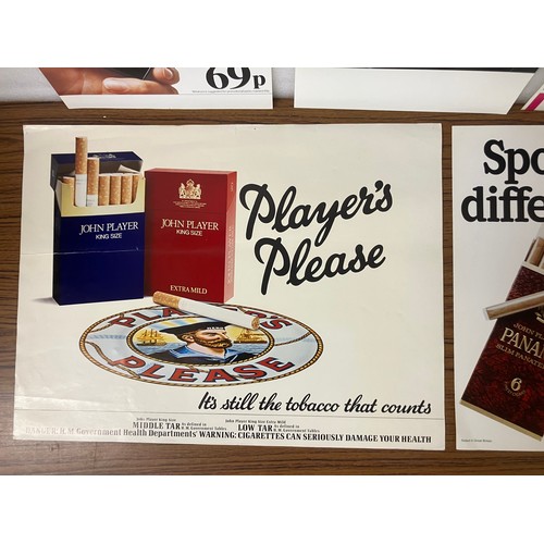 386 - A collection of approximately 50 large John Players promotional posters and other related tobacco ep... 