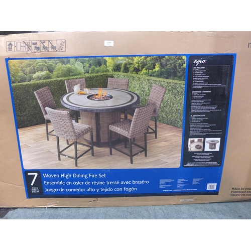 6251 - Agio Anderson 7 piece High Dining Garden Set (damaged) Original RRP £1499.99 + VAT (349-393) *This l... 