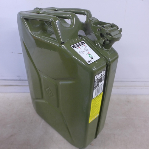 5311 - *VAT* A boxed sample green metal 20l Jerry can