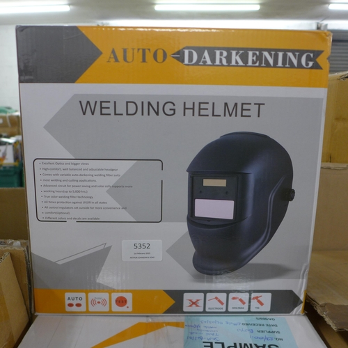 5352 - *VAT* Three boxed sample auto darkening heat welding masks