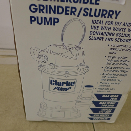 5355 - *VAT* A boxed sample Clarke submersible grinder/slurry pump