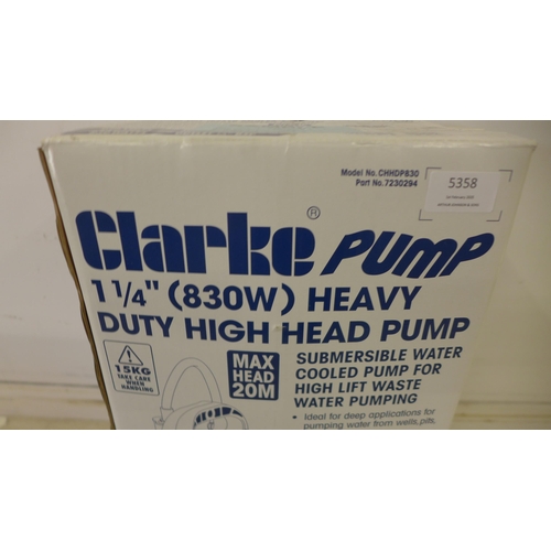 5358 - *VAT* A boxed sample Clarke 1¼