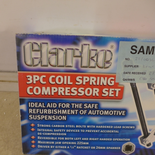 5369 - *VAT* A boxed sample 3pc coil spring compressor set