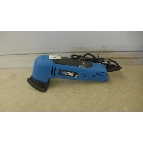 5372 - *VAT* A quantity of boxed sample tools including a Liang Ming DS-002 240v detail sander, a 3.6V elec... 