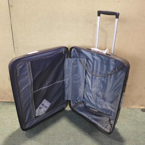 6018 - American Tourister Bon Air 3 piece Black luggage set, Original RRP £120.83 + VAT (351-110) *This lot... 