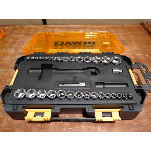 6057 - Two Dewalt small mechanics sets (both incomplete) (350-199,200) *This lot is subject to VAT