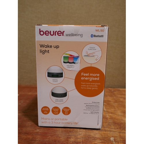 6058 - Beurer rechargeable wake up light (350-185) *This lot is subject to VAT