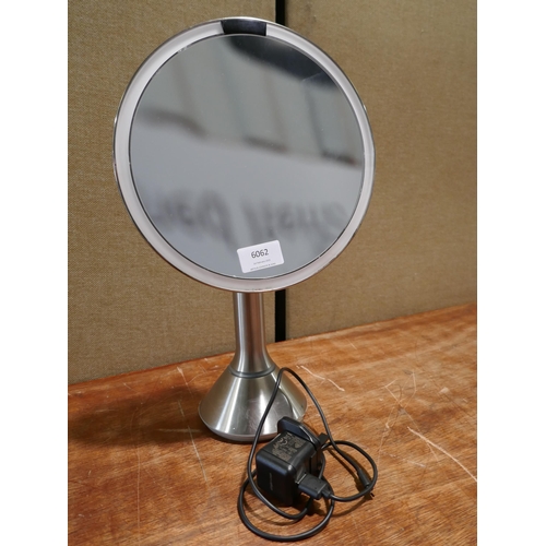 6062 - Simplehuman sensor mirror with charging lead, Original RRP £99.99 + VAT (351-713) *This lot is subje... 