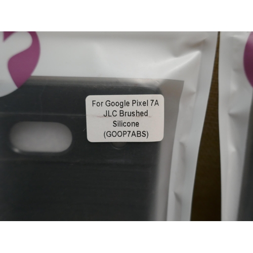 6068 - Six JLC brushed silicone Google Pixel 7A phone cases (480-602) *This lot is subject to VAT