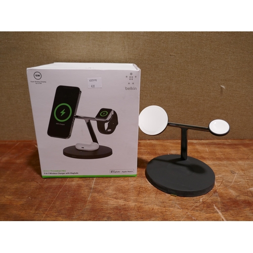 6079 - Belkin 3-in-1 15w wireless charger (351-431) *This lot is subject to VAT