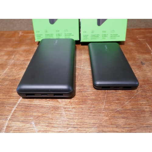 6090 - Two Belkin powerbanks  (351-447) *This lot is subject to VAT