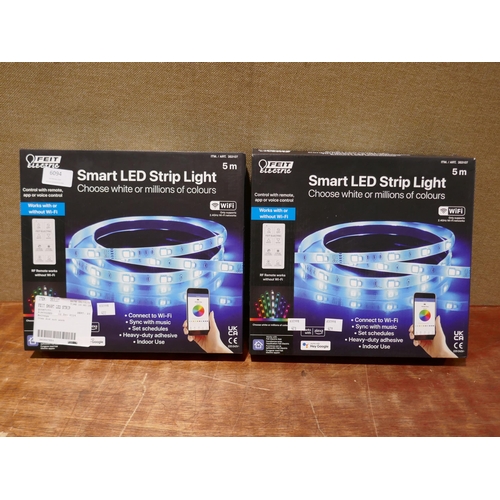 6094 - Two Feit smart LED strip lights   (351-422,423) *This lot is subject to VAT