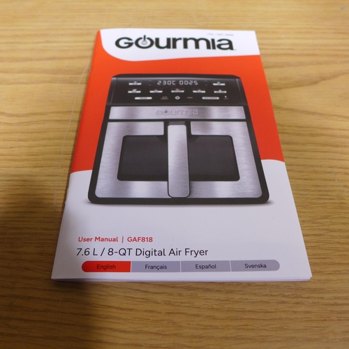 6186 - Gourmia window air fryer   (351-621) *This lot is subject to VAT