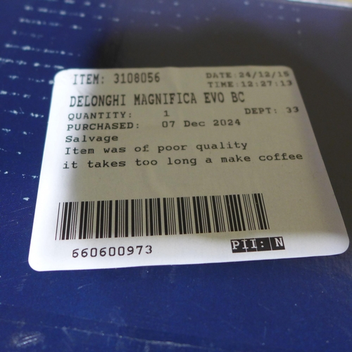 6187 - Delonghi Magnifica Evo, Original RRP £449.99 + VAT (351-680) *This lot is subject to VAT