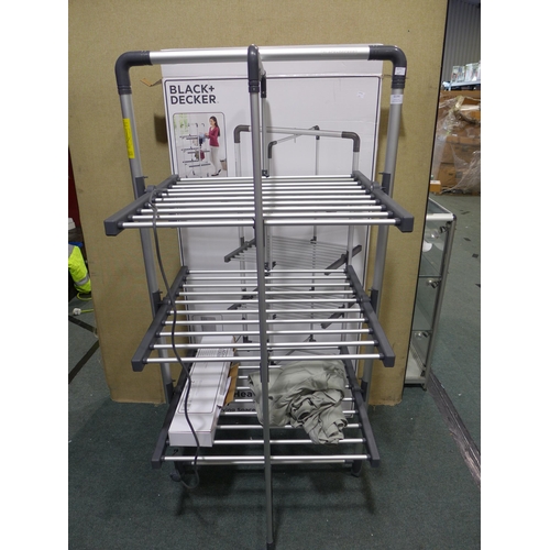 6190 - Black & Decker heated tower airer, Original RRP £99.99 + VAT (351-453) *This lot is subject to VAT