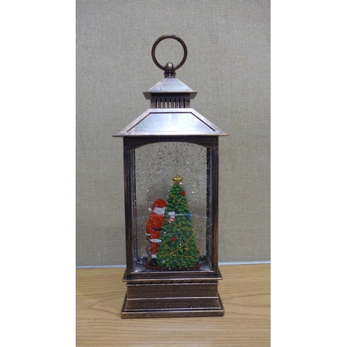 6199 - Holiday scene lantern   (351-670) *This lot is subject to VAT
