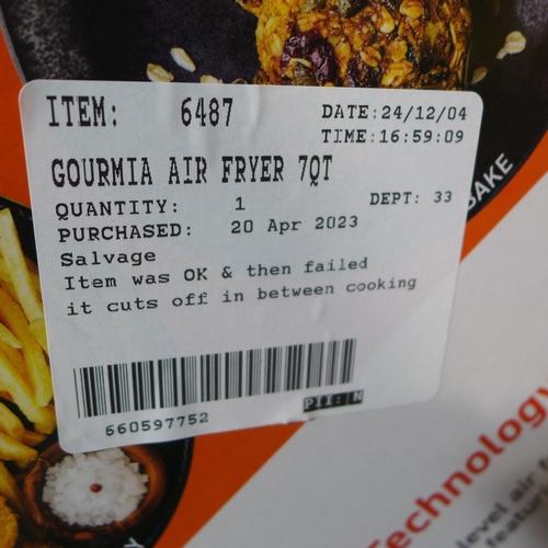 6200 - Gourmia 7Qt air fryer  (351-410) *This lot is subject to VAT