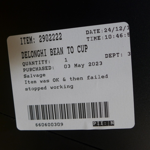 6202 - Delonghi bean to cup coffee machine, Original RRP £284.99 + VAT (351-679) *This lot is subject to VA... 