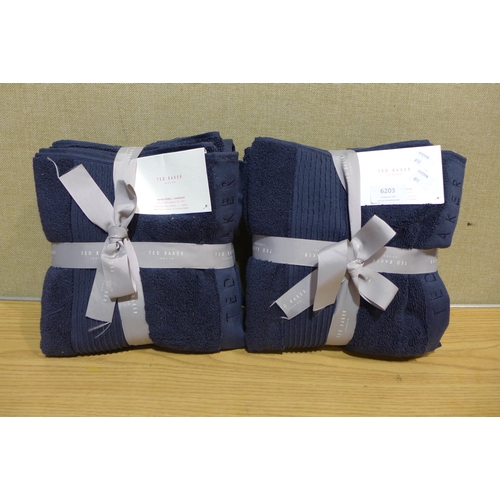 6203 - Ted Baker hand towels  (351-650,651) *This lot is subject to VAT