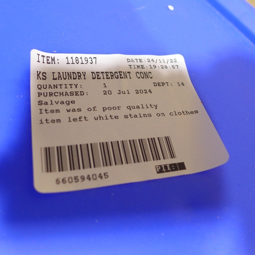 6208 - Kirkland Signature laundry detergent concentrated non bio (12.7Kg) (351-267) *This lot is subject to... 