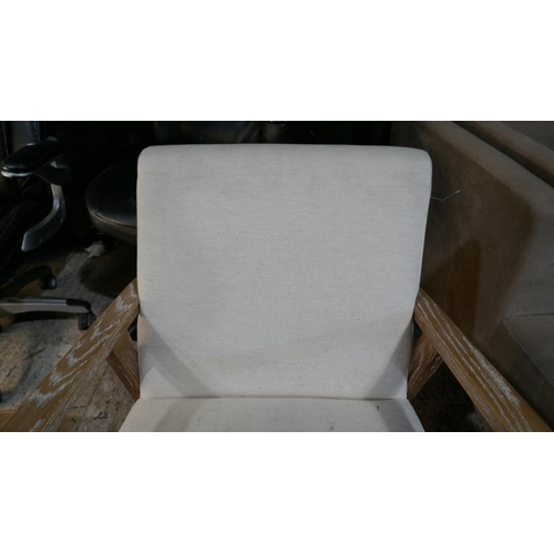 3283A - A Neyland linen armchair (marked) original RRP £183.33 + VAT (349-452) *This lot is subject to VAT