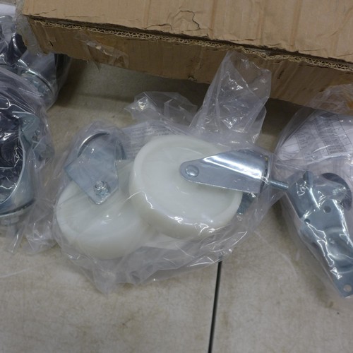 5085 - *VAT* A quantity of assorted sample caster wheels