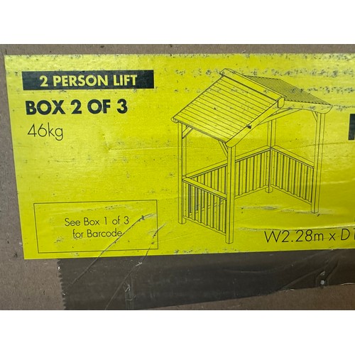 3255 - A Zest wooden BBQ pavilion, original RRP £583.33 + VAT (4217-31) *This lot is subject to VAT