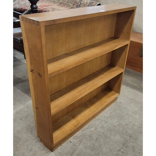 217 - A Cotswold style oak open bookcase