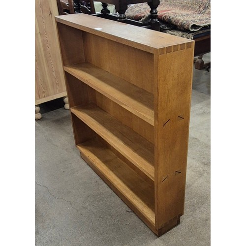 217 - A Cotswold style oak open bookcase