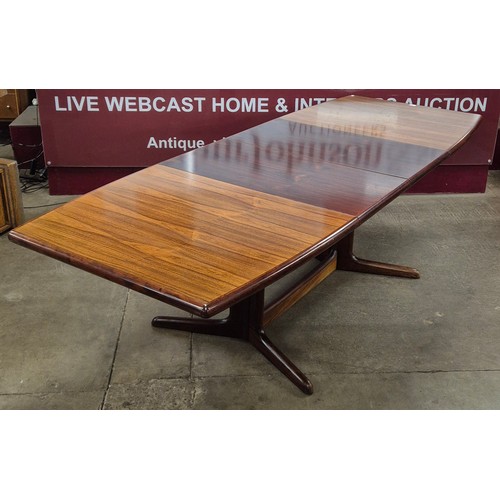 1 - A Danish Skovby rosewood extending dining table, CITES A10 no. 25GBA1056DZ6N