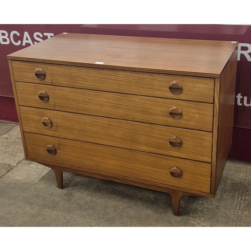 10 - A Beautilux teak chest of drawers